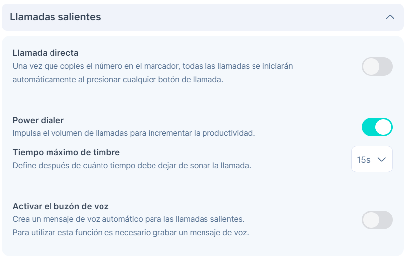 Activación y uso del Power Dialer Ringover Centro de Ayuda