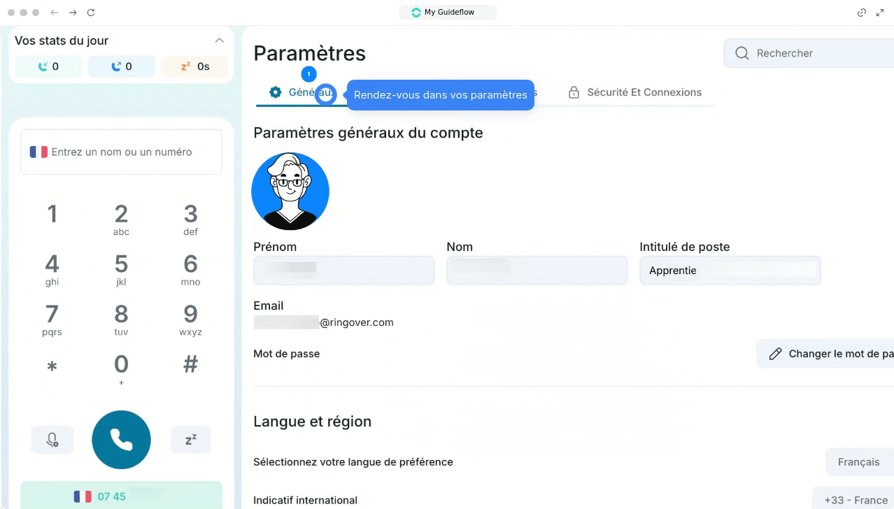 Activation du Power Dialer