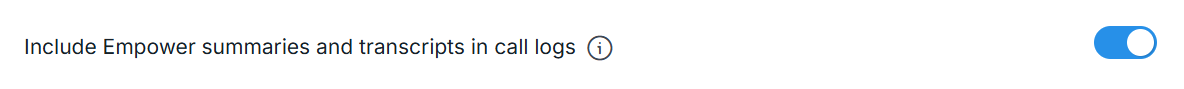 Post-call information settings for SuperOffice