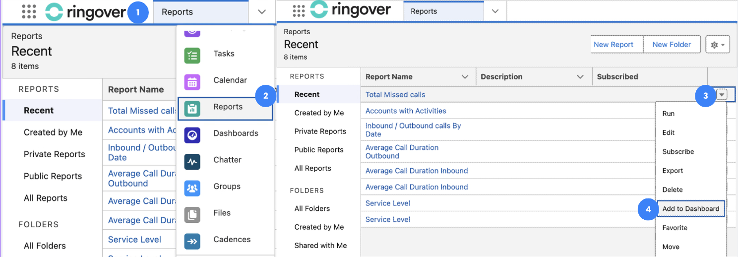 Añadir un informe de Salesforce a un panel