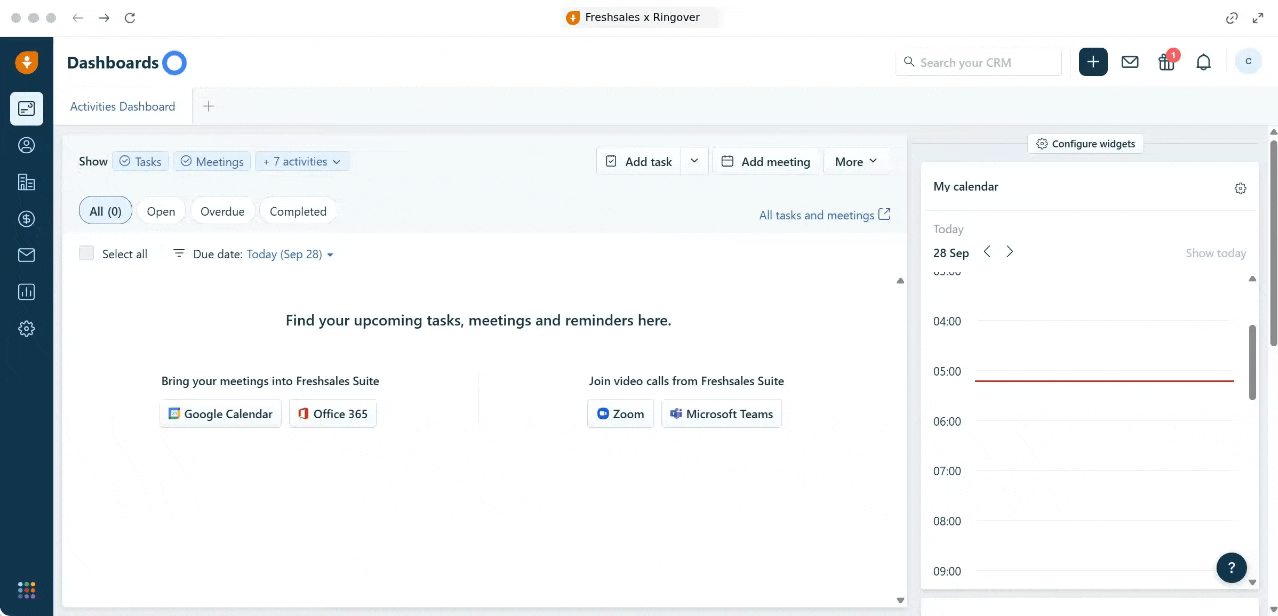 Finding the API key in Freshsales