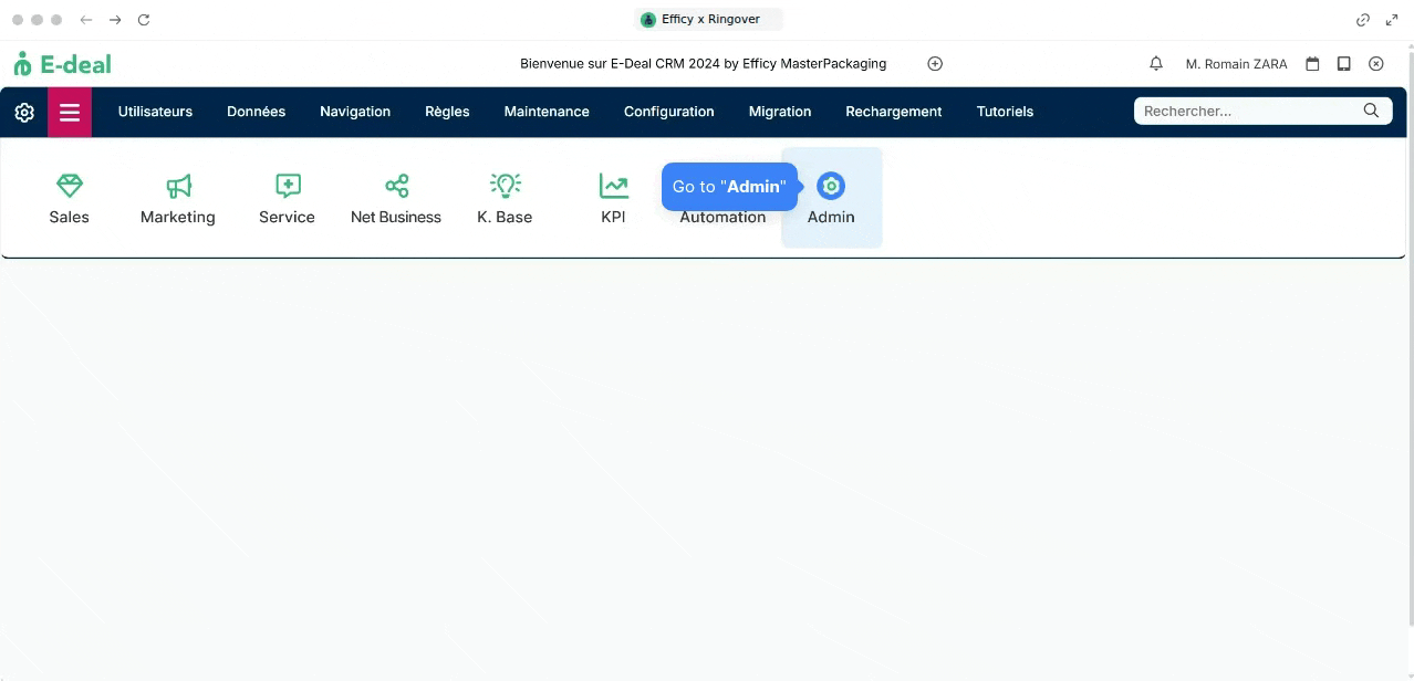 API token in Efficy